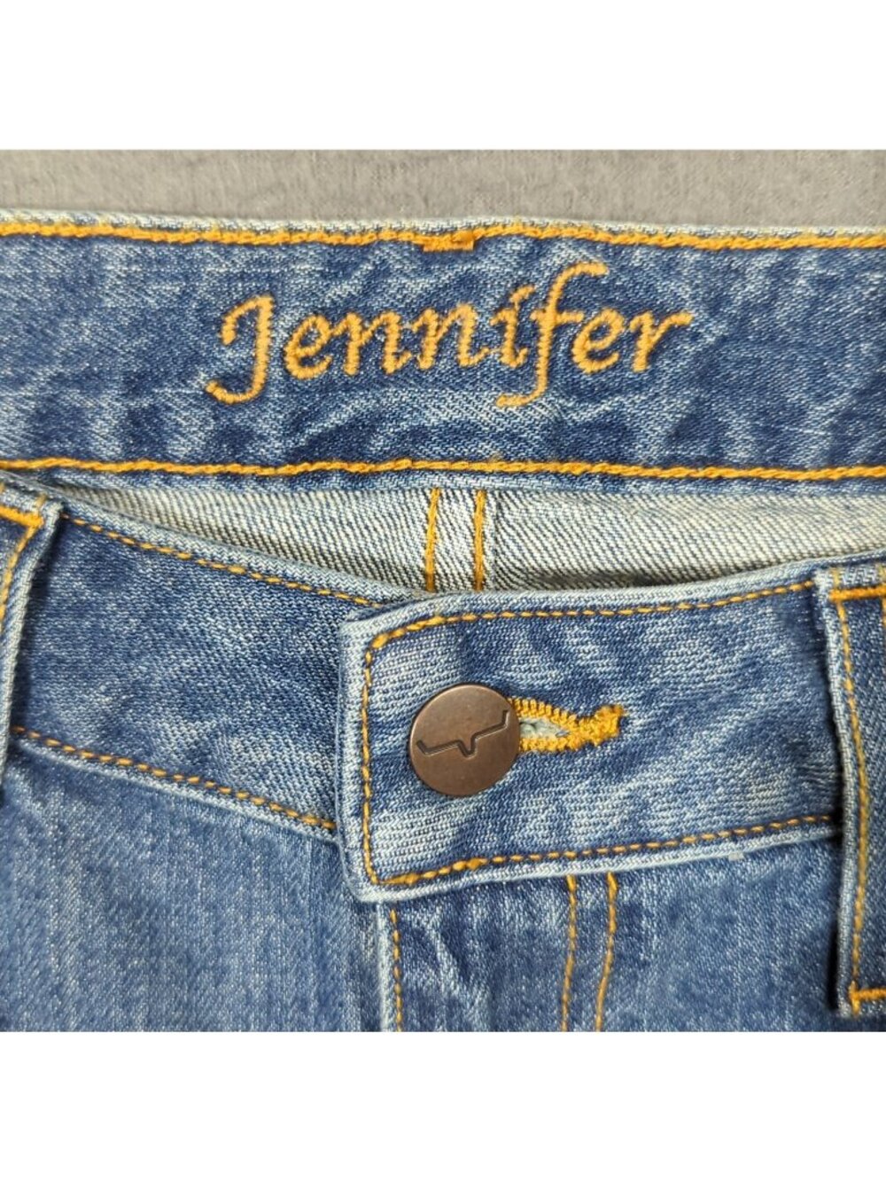 Kimes Ranch Jeans Women's 4x34 Blue Jennifer High Rise Wide Flare Leg Western